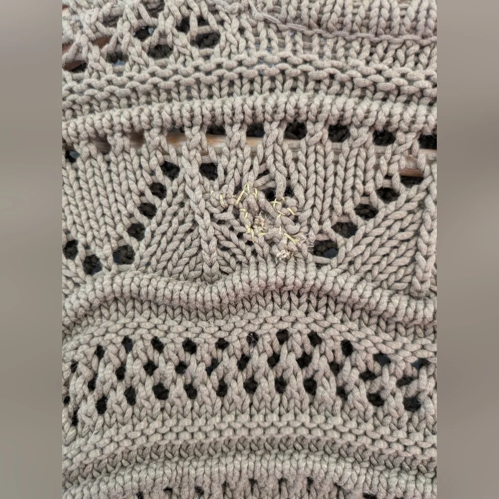 Joie Hockley Olive Knit Ruffle Sweater Size XS